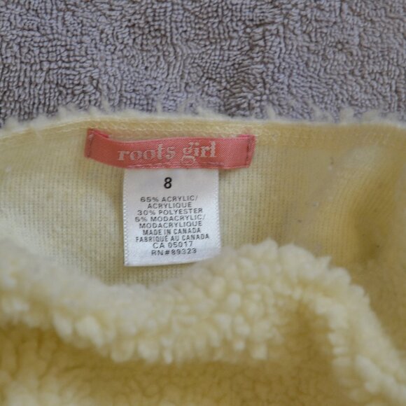 White fleece Roots Long sleeve top - Picture 3 of 3